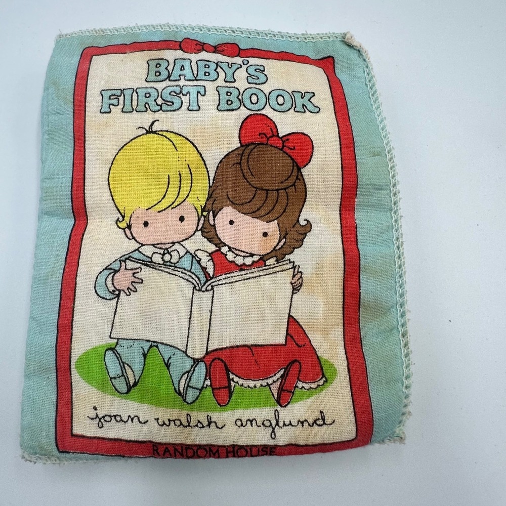 Vintage 1985 Joan Walsh Anglund Baby's First Book Random House Cloth Fabric Book